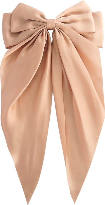 Fliex - Haarspeld - Strik - Satijn - beige champagne
