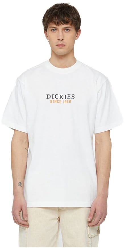Dickies Park T-shirt Met Korte Mouwen Wit S Man