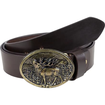 Leren riem Akah Stag