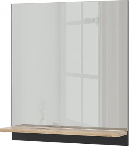 Vicco Marelle Badkamerspiegelkast – 60 x 67 cm met plank Antraciet