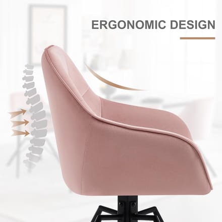 Eetkamerstoelen Set van 6 Draaibaar - Roze - Novihome