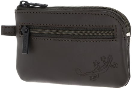 oxmox Leren sleutelgeval Leather Keyholder Lizard 2.0 Embossed Brown donkerbruin