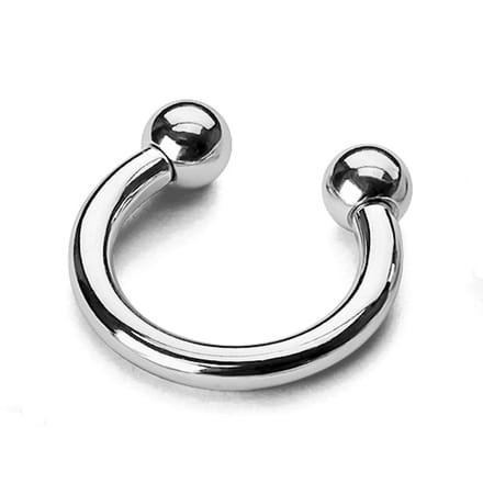 Horseshoe rond extern 2x16x5 mm - zilver - LMPiercings