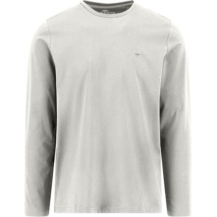 Fynch-Hatton T-Shirt Solid Color Long Sleeve Crew Neck New Off White / male