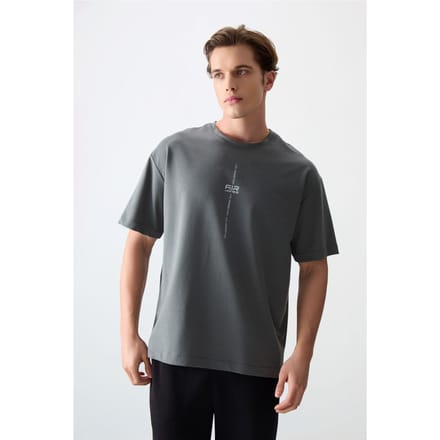 Oversized Geprinte Crew Neck T-shirt