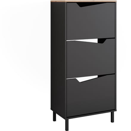 Vicco Marelle Schoenklaprek – 60 x 129.5 cm met 3 compartimenten Antraciet/Artisan
