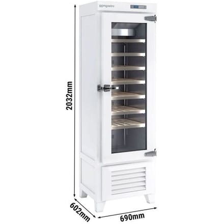 GGM Gastro Weinkühlschrank - Echtholz - 1 Klimazone - 265 Liter - max. 42 Flaschen Wit