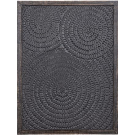 PTMD Wandpaneel Levya - 78x3x105 cm - Hout - Zwart