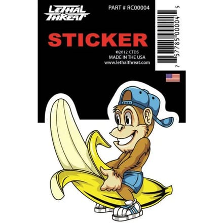 Motorfiets stickers Lethal Threat Mini Vilain Singe Banana