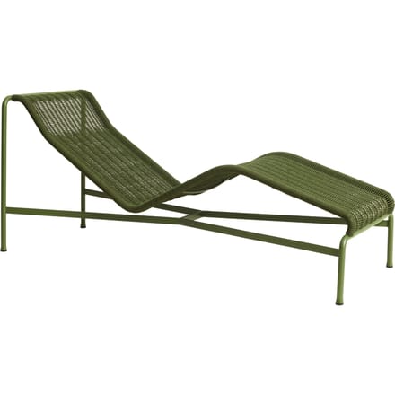 HAY Palissade Cord Chaise Longue - olive