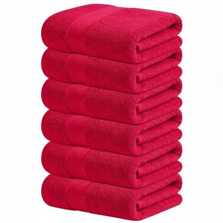 BILMU Gastendoekjes 6-pack 100% Katoen – 40x72 cm, Super Absorberend, Sneldrogend, Bordeaux Rood
