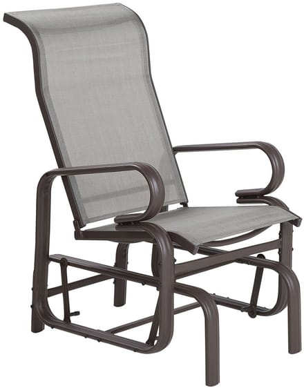 BORGIO - Tuinstoel - Bruin - Aluminium