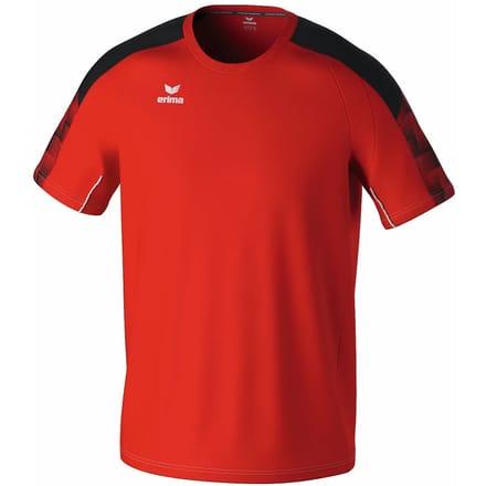 Erima Evo Star T-Shirt Kinderen - Rood / Zwart | Maat: 140