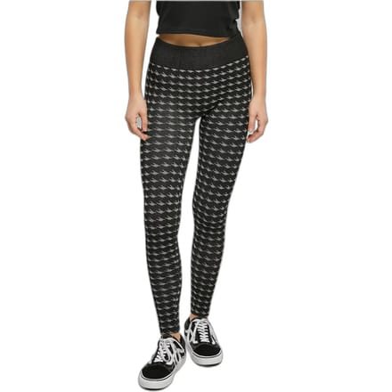 Urban Classics - Seamless Heritage Legging - L/XL - Zwart/Wit