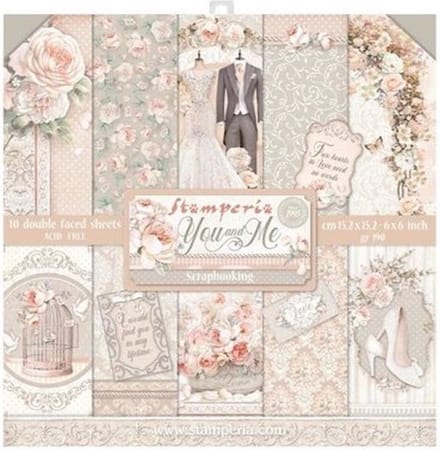 Stamperia - You and Me 6x6 Inch Paper Pack (SBBXS17)