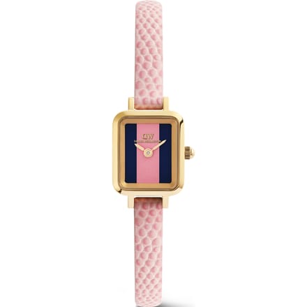 Daniel Wellington DW Watch Quadro Mini Pink Lizard Winchester Gold 15mm