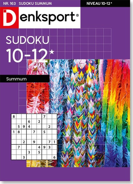 Denksport Puzzelboek Sudoku 10-12* summum, editie 163