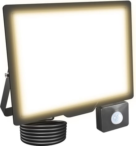 75W LED Spotlicht met Bewegingssensor - 7500 Lumen Buitenspot voor Tuin, Garage en Terras