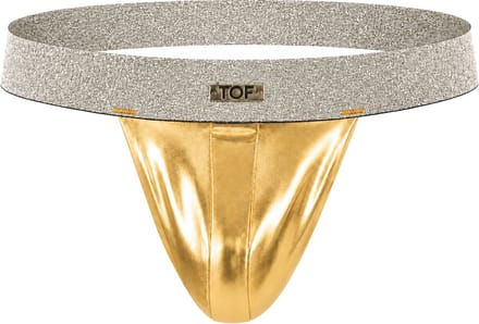 TOF Paris Magic Stringless Thong Gold - MAAT L - Heren Ondergoed - String voor Man - Mannen Thong