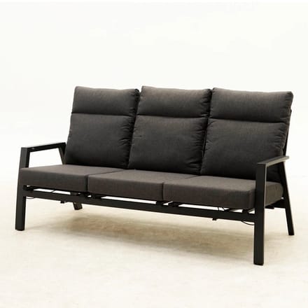 Loungeset Ohio 3-zitsbank met 2 loungestoelen
