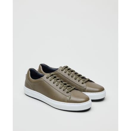 Ben Sherman Ace Cupsole Leren Mannen Olijf Sneakers