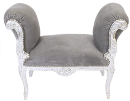Hocker Cleopatra Zilver Grijs