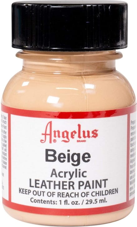 Angelus Leather Acrylic Paint - textielverf voor leren stoffen - acrylbasis - Beige - 29,5ml
