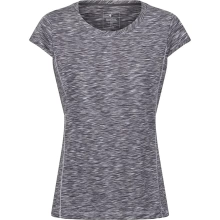 T-shirt Korte Mouwen Hiking Dames Textuurpatroon