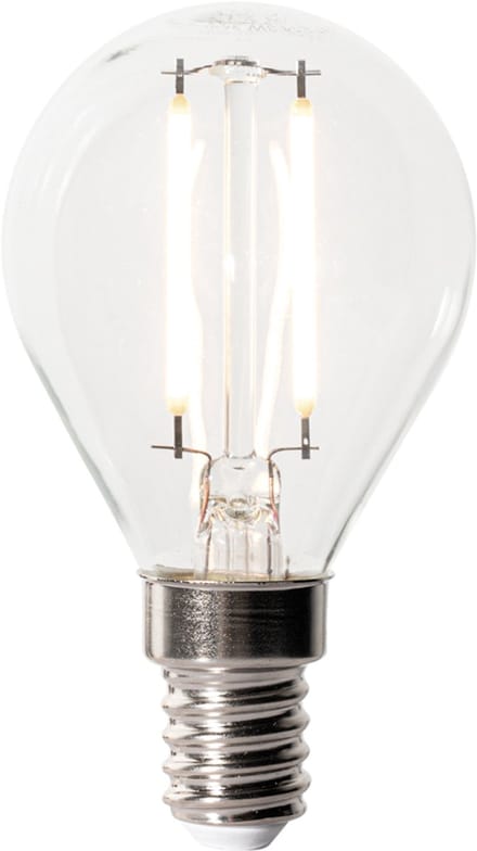 LUEDD E14 dimbare LED lamp P45 helder glas 3W 250 lm 3000K