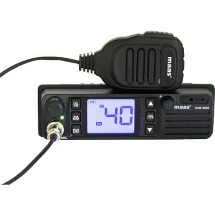 Maas® KCB-3000 - AM/FM - CB radio - 12/24 Volt - 27 MHz - VOX - Hoofdtelefoonaansluiting
