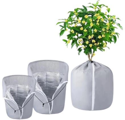 2-delige Planten Isolatiehoezen, Vorstbeschermers met Ritssluiting, 45x70cm