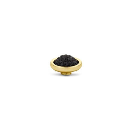 Melano Vivid Shiny Steentje Jet Black | Goud