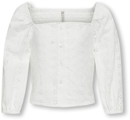 ONLY - Top Kogpilea Anglaise - wit - Maat 128