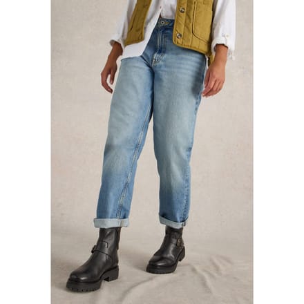 White Stuff Charlie Straight Jean Mid Denim Größe: 20 REGULAR | Straight Jeans Outlet | Damen | Blau