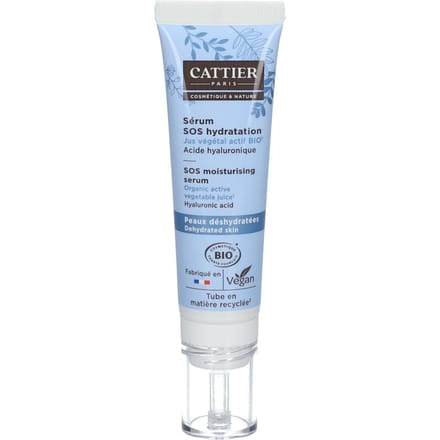 Cattier SOS Moisture Serum Organic Uitgedroogde Huid 30 ml