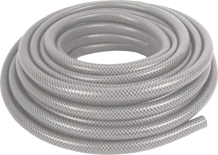 Versterkte tuinslang PVC grijs – 1/2" (12,5 mm) – per meter (aaneengesloten geleverd)