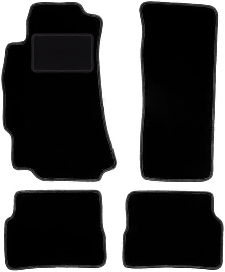Zwarte velours vloermatten voor: Mazda RX-8 coupé (2003-2012)