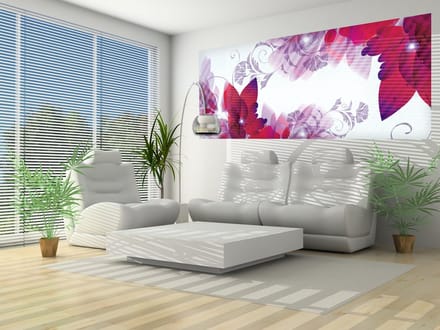 Flowers Abstract  Photo Wallcovering