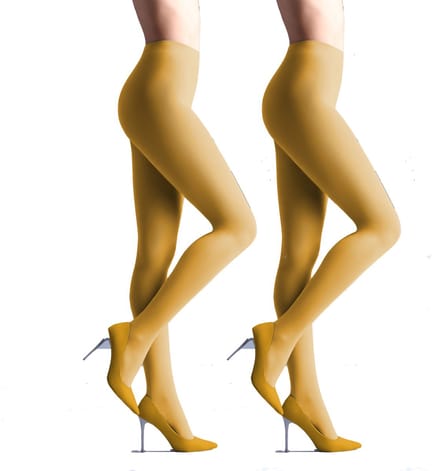 Giulia - Samba 40den (Multipack) Opaque Panty - Geel - S