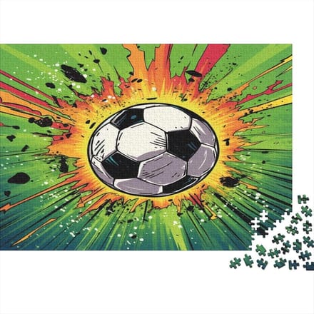 Voetbalpuzzel - Legpuzzel - Ontspannend Tijdverdrijf - 1000 Stukjes - 75 x 50 cm