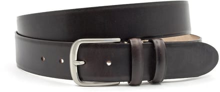 dames riem donkerbruin - 4 cm breed - Leer - Basic riem - Casual - Maat 105