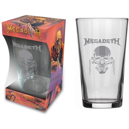 Megadeth Bierglas - Peace Sells - voor Geen - transparant