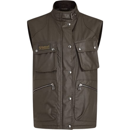 Belstaff Waxed Edition donkergroen giletjack