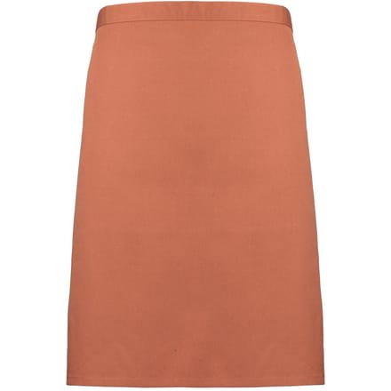 Premier Unisex Volwassenencollectie Halflang Taille Schort (Kastanje)
