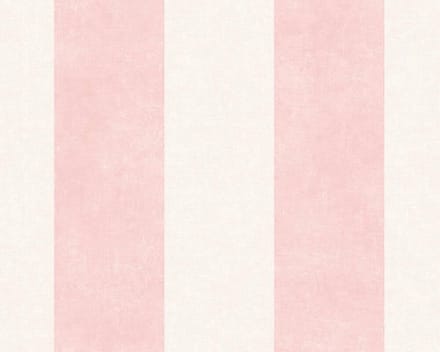 STREPEN BEHANG - Creme Roze - AS Creation Paradise Garden