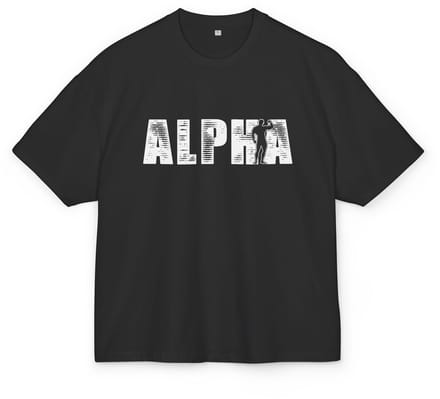 T-shirt met Gym Prints - Oversized - 100% katoen - XS