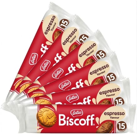 Lotus Biscoff Original Speculoos Espresso Flavour - Multipack - 900g (6x150g)