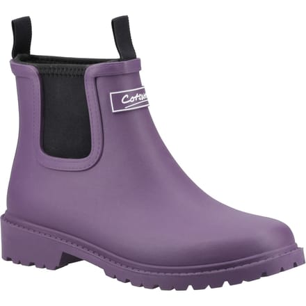 Cotswold Barton Tpr+neopreen Dames Paarse Regenlaarzen