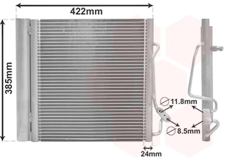 Van Wezel - LUCHTCONDENSATOR VOOR SMART CABRIO 450 2000-2004 0001632V003