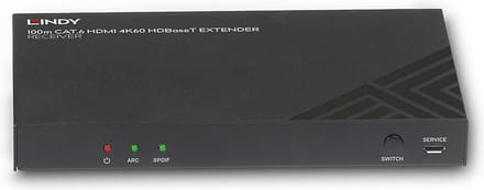 Lindy 38342 audio/video extender AV-receiver Zwart